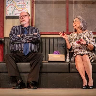 Greg Emanuelson and Rita Kelly Madick in This is Your Stop by Chase Norman 