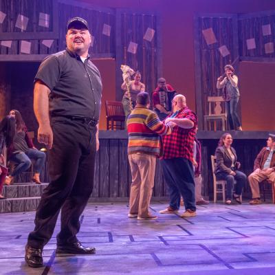 Micah Harvey and the cast of Come From Away - Photo by Dale Dong Photography