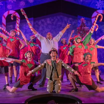 The cast of Elf - Photo by Dale Dong 