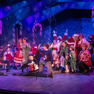 The cast of Elf - Photo by Dale Dong 