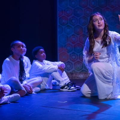 Mia Renard and the cast of Joseph - Photo by Dale Dong 