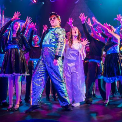 Ben DeCapua and the cast of Joseph - Photo by Dale Dong 