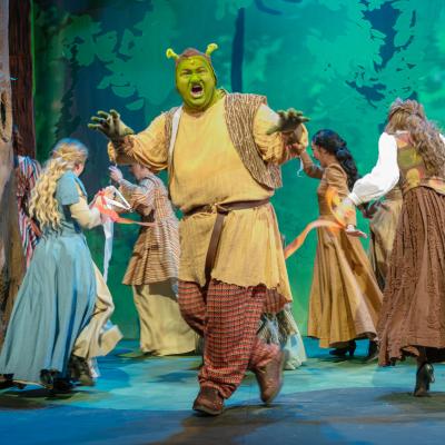 Micah Harvey and the cast of "Shrek" - Photo by Dale Dong Photography 