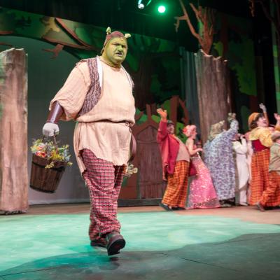 Micah Harvey and the cast of "Shrek" - Photo by Dale Dong Photography 