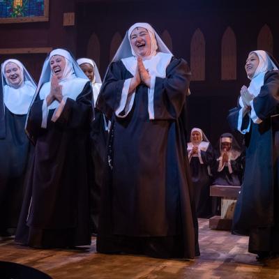 Laura Niehaus and the cast of Sister Act - Photo by Dale Dong 