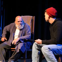 Ralph Cooley and Tyler Gaydosh in "Resisting" by Peter Stavros